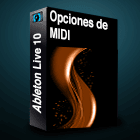 Ableton 10 Opciones de MIDI
